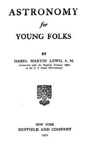 Astronomy for Young Folks
