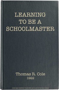 Learning to Be a Schoolmaster