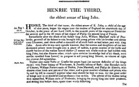 Chronicles of England, Scotland and Ireland (2 of 6): England (08 of 12): Henrie the Third, the Eldest Sonne of King Iohn