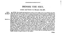 Chronicles of England, Scotland and Ireland (3 of 6): England (3 of 9): Henrie the Sixt, Sonne and Heire to Henrie the Fift