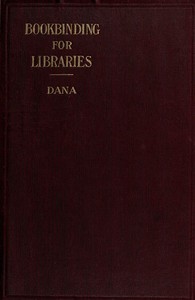 Notes on Bookbinding for Libraries