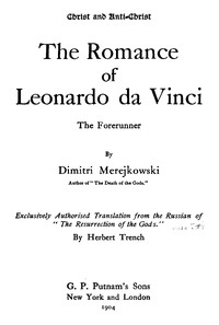 The Romance of Leonardo da Vinci, the Forerunner