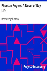 Phaeton Rogers: A Novel of Boy Life