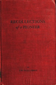 Recollections of a Pioneer
