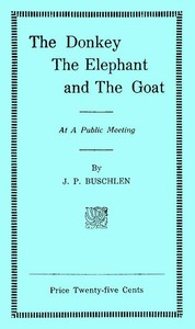 The Donkey, the Elephant, and the Goat at a Public Meeting