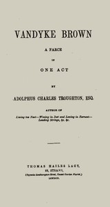 Vandyke Brown: A Farce in One Act