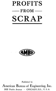 Profits from scrap