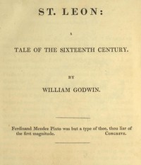 St. Leon: A Tale of the Sixteenth Century