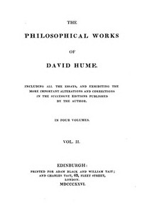 Philosophical Works, v. 2 (of 4): Including All the Essays, and Exhibiting the More Important Alterations and Corrections in the Successive Editions Published by the Author