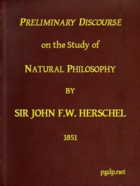 Preliminary Discourse on the Study of Natural Philosophy