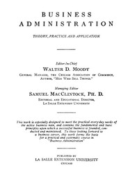 Business Administration: Theory, Practice and Application. [Vol. 1] Business Economics