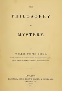 The Philosophy of Mystery