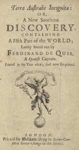 Terra Australis Incognita; Or, A New Southern Discovery, containing A Fifth Part of the World