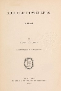 The Cliff-Dwellers: A Novel