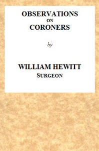 Observations on Coroners