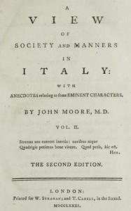 A View of Society and Manners in Italy, Volume 2 (of 2): With Anecdotes Relating to some Eminent Characters