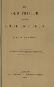 The Old Printer and the Modern Press