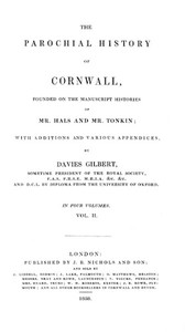 The Parochial History of Cornwall, Volume 2 (of 4)