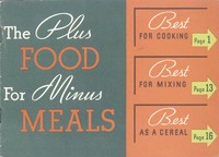 The Plus Food for Minus Meals
