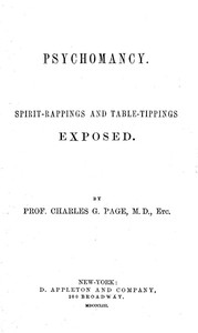 Psychomancy: Spirit-Rappings and Table-Tippings Exposed