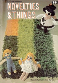 Novelties & Things: Made with Aunt Lydia's Heavy Rug Yarn