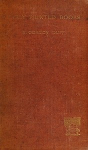 Early Printed Books