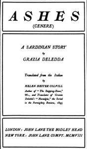 Ashes (Cenere): A Sardinian Story