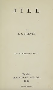 Jill, Vol. 1 (of 2)
