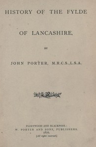History of the Fylde of Lancashire