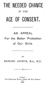 The Needed Change in the Age of Consent: An Appeal For the Better Protection of Our Girls