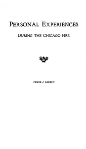 Personal Experiences During the Chicago Fire, 1871