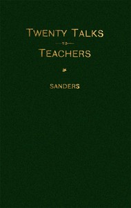 Twenty Talks to Teachers