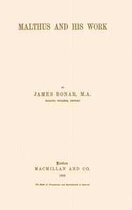 Malthus and his work