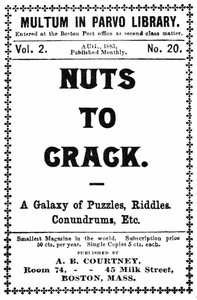 Nuts to crack: A galaxy of puzzles, riddles, conundrums, etc.