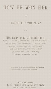 How he won her: $b A sequel to "Fair play."