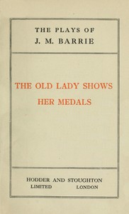 The old lady shows her medals
