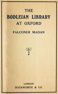 The Bodleian Library at Oxford