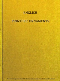 English printers' ornaments