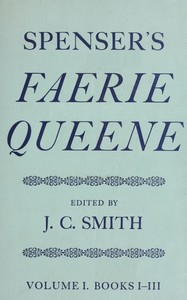 Spenser's Faerie Queene, Vol. 1 (of 2) : $b Books I-III