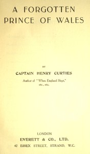 A forgotten Prince of Wales