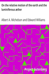 On the relative motion of the earth and the luminiferous æther