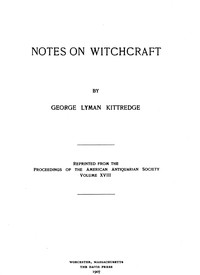 Notes on witchcraft