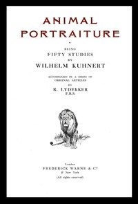 Animal portraiture