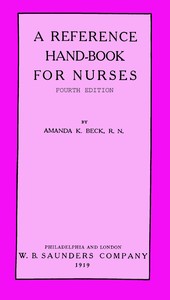A reference hand-book for nurses