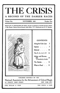 The crisis : $b A record of the darker races, Vol. I, No. 1, November 1910
