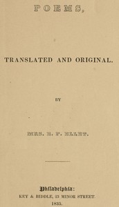 Poems, translated and original