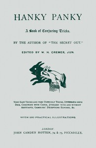 Hanky Panky : $b A book of conjuring tricks