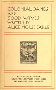 Colonial dames and good wives