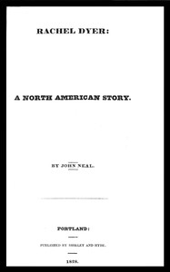 Rachel Dyer : $b A North American story