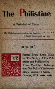 The Philistine : $b a periodical of protest (Vol. III, No. 5, October 1896)